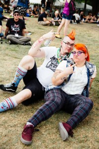 Street style at Riot Fest 2017.