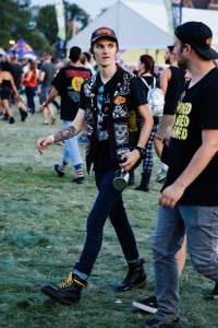 Street style at Riot Fest 2017.