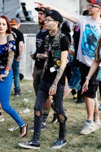 Street style at Riot Fest 2017.