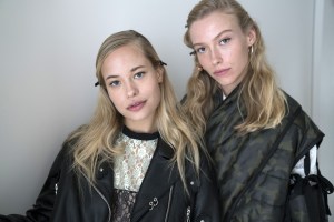Backstage at Sandy Liang RTW Spring 2018