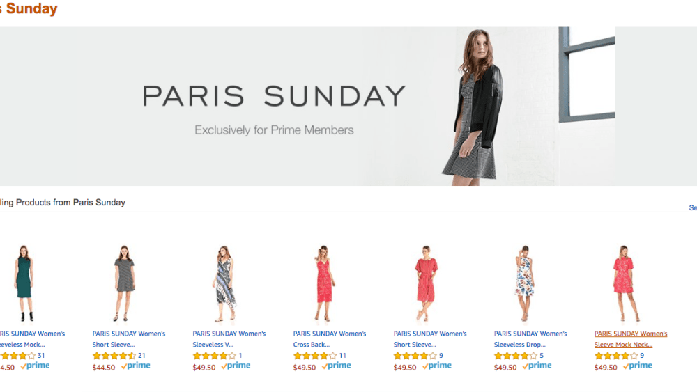 paris sunday amazon