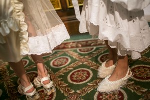 Backstage at Simone Rocha RTW Spring 2018