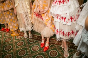 Backstage at Simone Rocha RTW Spring 2018