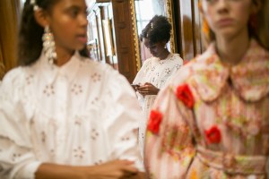 Backstage at Simone Rocha RTW Spring 2018