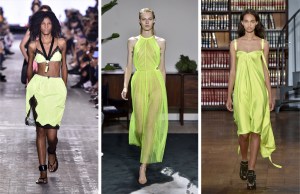 Spring Fashion Trend 2017: Neon Colors Alexander Wang, Jason Wu, Sies Marjan