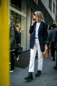 Street style at Milan Fashion Week Women's Spring 2018