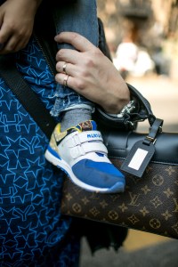 Street style at Milan Fashion Week Women's Spring 2018