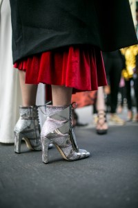Street style at Milan Fashion Week Women's Spring 2018