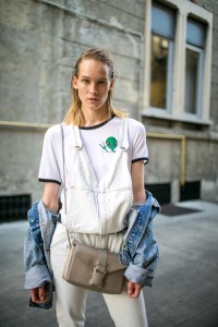 Street style at Milan Fashion Week Women's Spring 2018