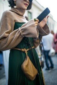 Street style at Milan Fashion Week Women's Spring 2018