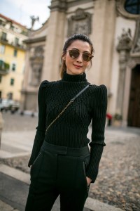 Street style at Milan Fashion Week Women's Spring 2018