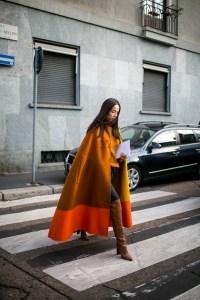 Street style at Milan Fashion Week Women's Spring 2018