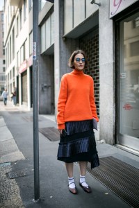 Street style at Milan Fashion Week Women's Spring 2018
