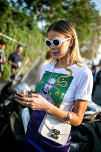Street style at Milan Fashion Week Women's Spring 2018