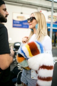 Street style at Milan Fashion Week Women's Spring 2018