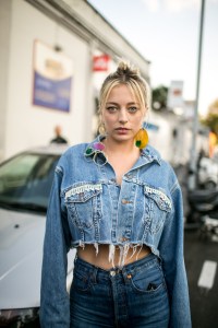Street style at Milan Fashion Week Women's Spring 2018