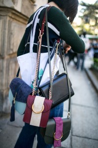 Street style at Milan Fashion Week Women's Spring 2018
