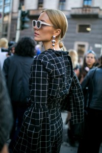 Street style at Milan Fashion Week Women's Spring 2018