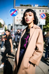 Street style at Milan Fashion Week Women's Spring 2018