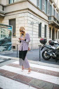 Street style at Milan Fashion Week Women's Spring 2018