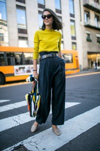 Street style at Milan Fashion Week Women's Spring 2018
