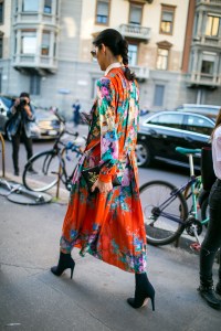 Street style at Milan Fashion Week Women's Spring 2018