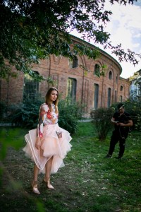 Street style at Milan Fashion Week Women's Spring 2018