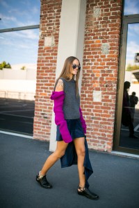 Street style at Milan Fashion Week Women's Spring 2018