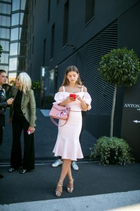 Street style at Milan Fashion Week Women's Spring 2018