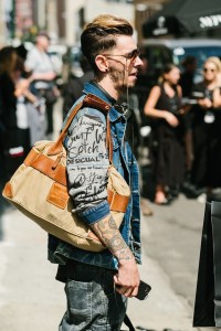 Street style at New York Fashion Week spring 2018.