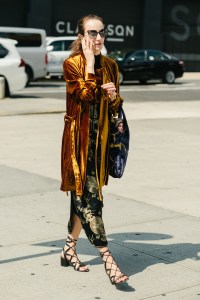 Street style at New York Fashion Week spring 2018.