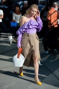 Street style at New York Fashion Week spring 2018.