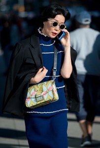 Street style at New York Fashion Week spring 2018.