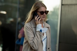 Street style at New York Fashion Week spring 2018.