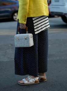 Street style at New York Fashion Week spring 2018.