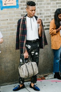 Street style at New York Fashion Week spring 2018.