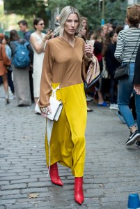 Street style at New York Fashion Week spring 2018.