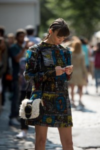 Street style at New York Fashion Week spring 2018.