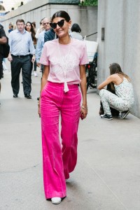 Street style at New York Fashion Week spring 2018.