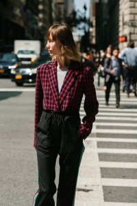 Street style at New York Fashion Week spring 2018.