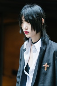 Street style at New York Fashion Week spring 2018.