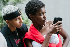 Street style at New York Fashion Week spring 2018.
