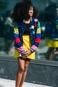 Street style at New York Fashion Week spring 2018.