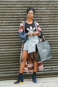 Street style at New York Fashion Week spring 2018.
