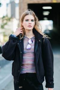 Street style at New York Fashion Week spring 2018.