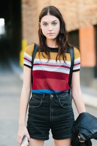 Street style at New York Fashion Week spring 2018.