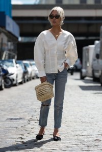 Street style at New York Fashion Week spring 2018.