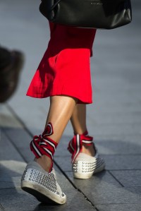 Street style at New York Fashion Week spring 2018.