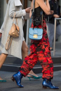 Street style at New York Fashion Week spring 2018.