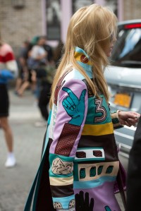 Street style at New York Fashion Week spring 2018.